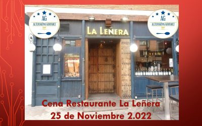 Cena Gastronómica Restaurante La Leñera (25-11-22)